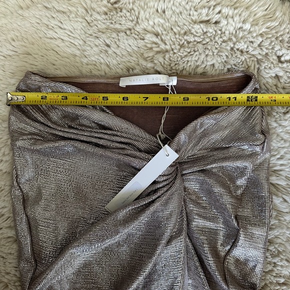 NWT* SOLD OUT* Natalie Rolt X REVOLVE Saskia Skirt in Silver Size 1 (SMALL) - Picture 5 of 11